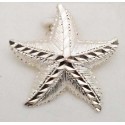 RARD418PS Sterling Silver Large Diamond Cut Starfish Pendant 